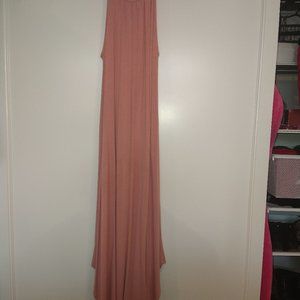 Pink halter top dress